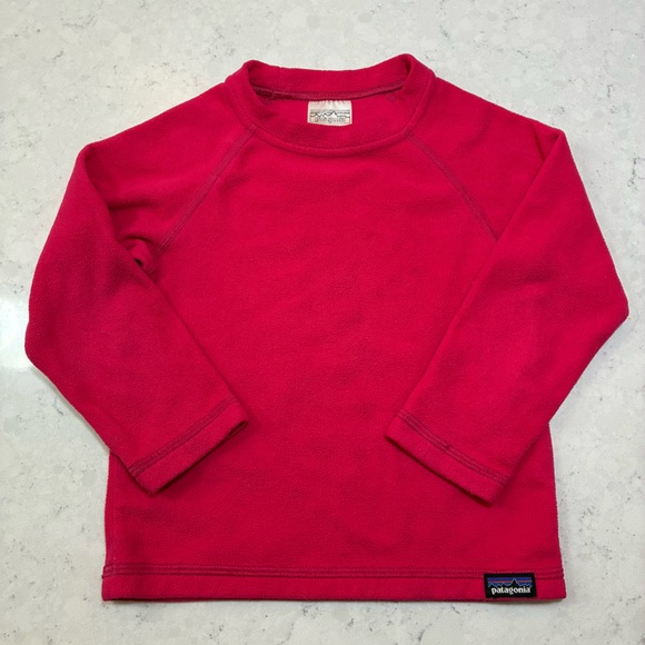Patagonia Baby Toddler Fleece Crew Micro D Pullover in Magic Pink - Picture 1 of 4